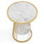 Table d'appoint ronde en acier 17,75 po Demick-71598938