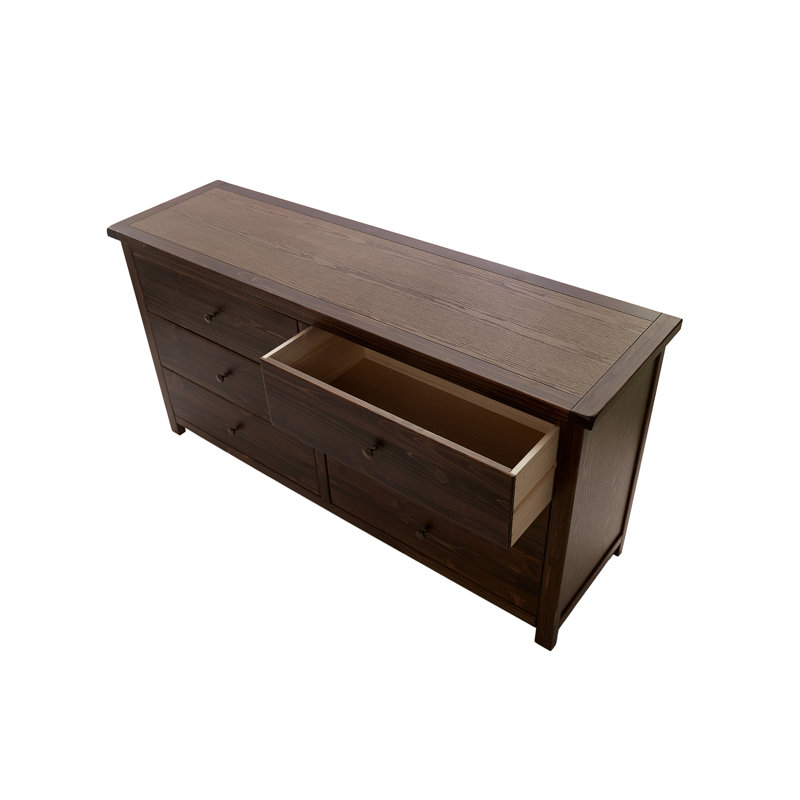 Commode 6 tiroirs Arise-sun, Brun