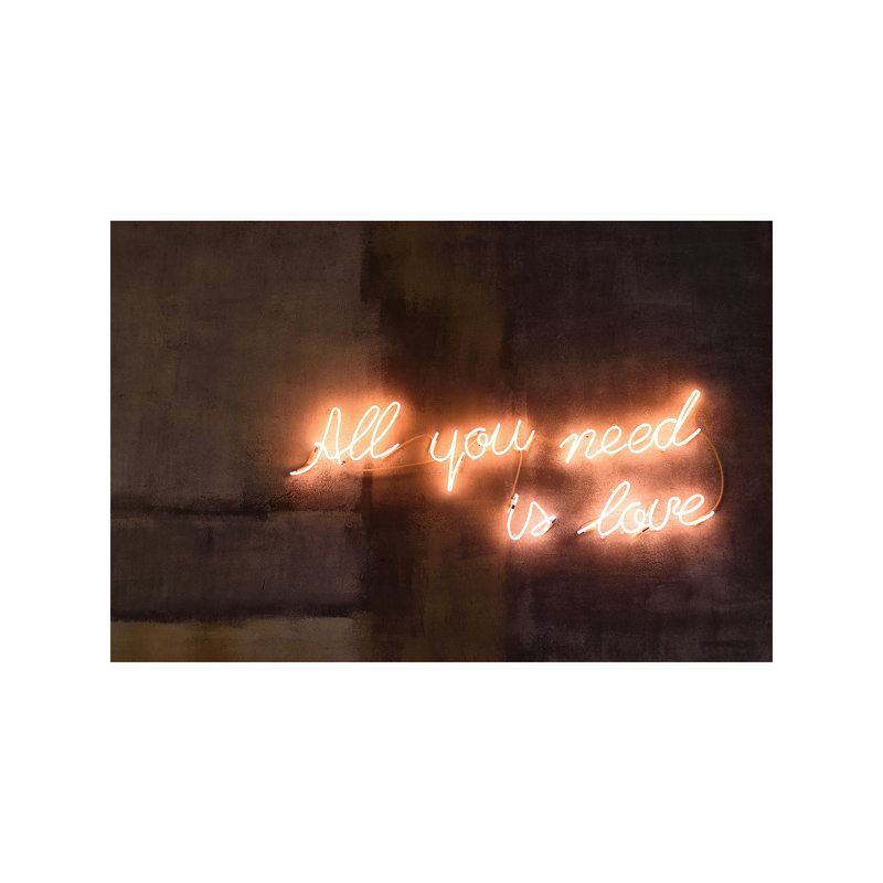 All You Need Is Love - Wrapped Canvas Print, 30.48 cm H x 45.72 cm W