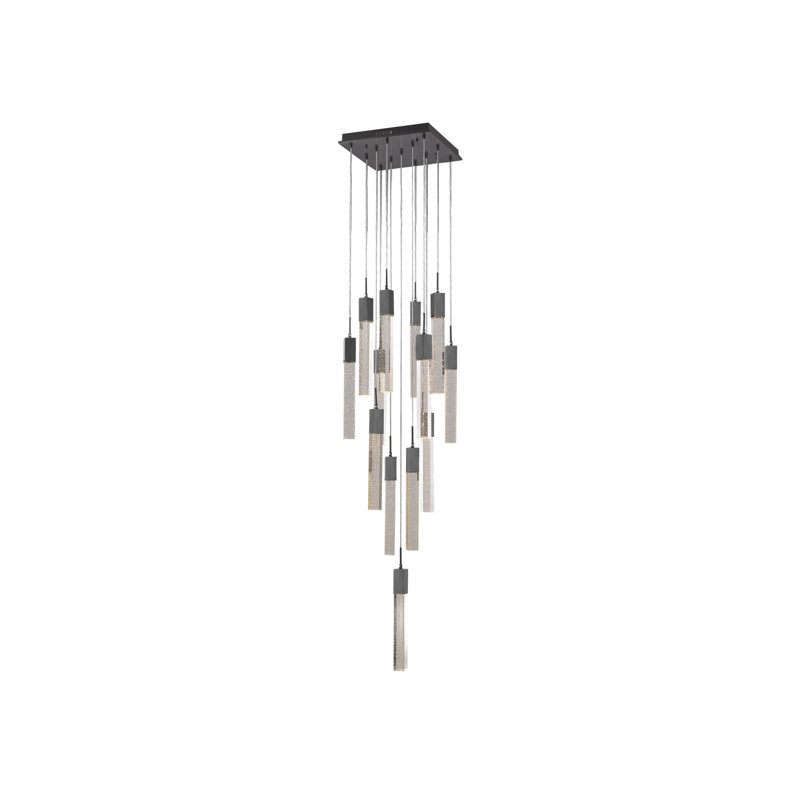 Luminaire suspendu 13 lumières Original Glacier, Bronze foncé