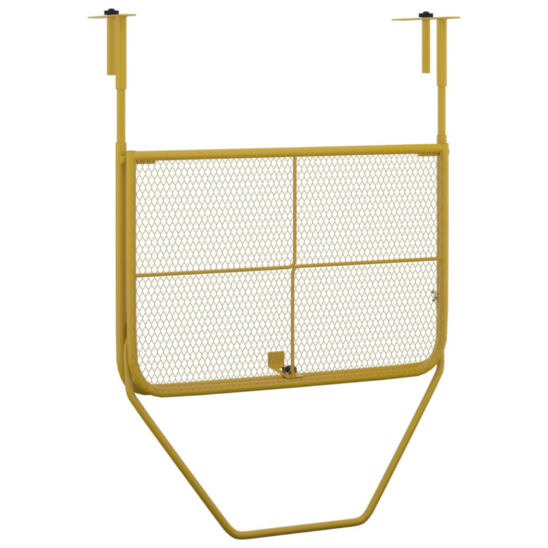 Pennock Rectangular Metal Outdoor Balcony Table , 60cm cm W 40cm cm D, Gold