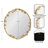 Rosella Round Ornate Metal Wall Mirror-823840311