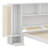 Multi-Functional Rattan Twin Size Bed With Storage Lockers And Drawer-277460775