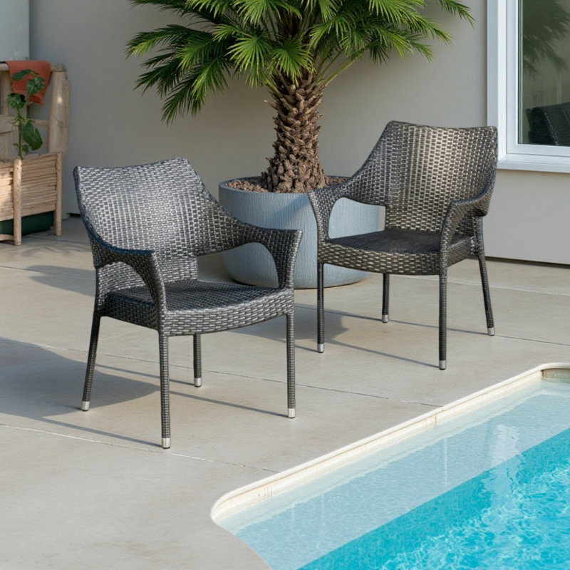 Wicker Chair Set(3Pcs)