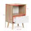Table d'appoint en particules avec tiroir et tablette pour salon de bureau