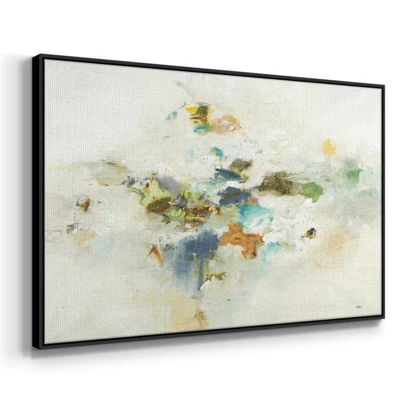 " Whimsy Of One ", 17" H x 25" W x 1.5" D, Black Framed Canvas