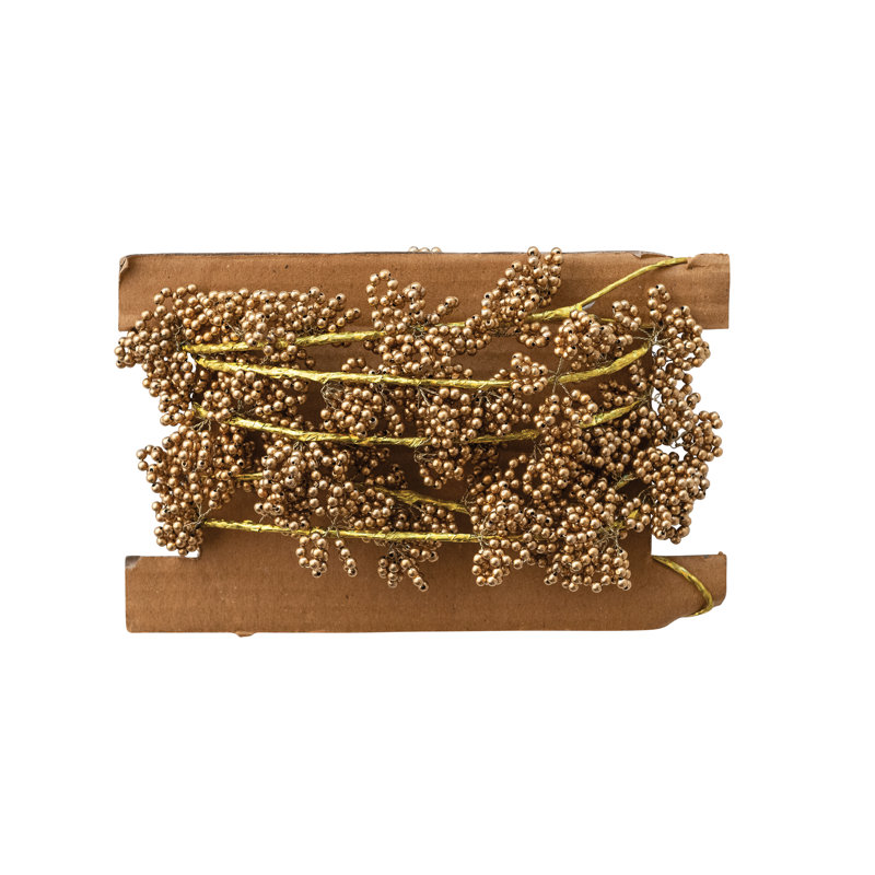 Gold Iron & Acrylic Bead Garland