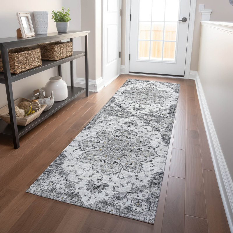 Premium Machine Washable Barayon AMF93 Fog Rug, Runner 2'3" x 7'6"