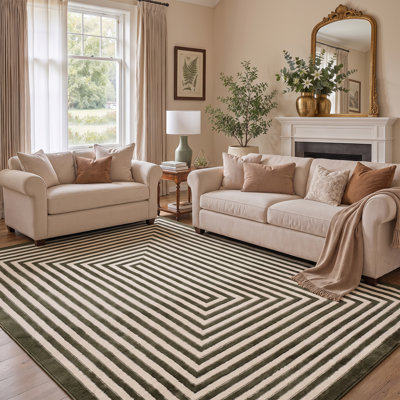 Monaco Series Abrstract Black/Gray/Ivory/Beige Area Rug