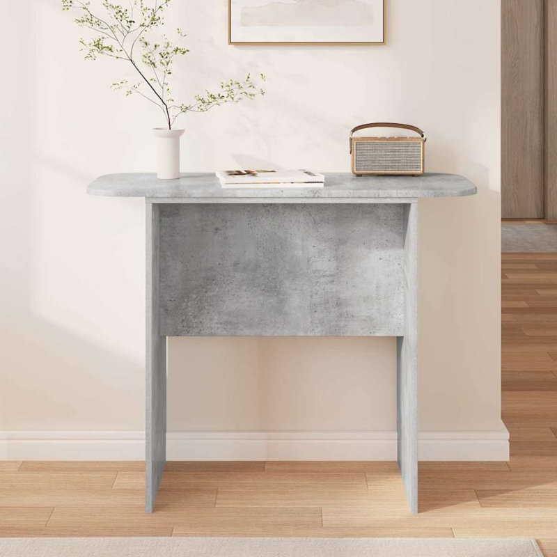 93cm Console Table, Concrete Grey