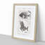 Fish Fossil Illustrations PL. L by Charles D'Orbigny - Picture Frame Painting Print-55730377-55730378