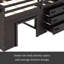 Lit mezzanine simple avec armoire et tablette-571461084