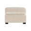 Chaise rembourrée en velours côtelé beige avec structure en contreplaqué pour espace de vie sur la base