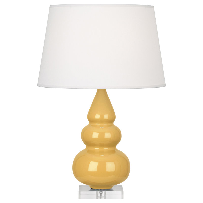 Small Triple Gourd Table Lamp, Sunset Yellow