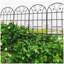 Paquet de 2 treillis de jardin en métal antirouille pour plantes grimpantes