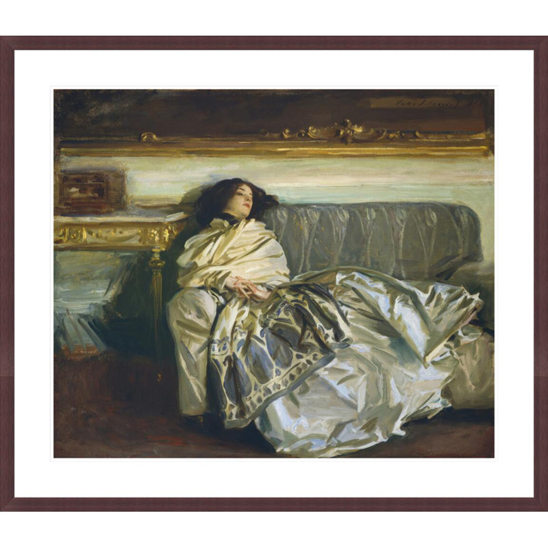 «Nonchaloir (Repose)» par John Singer Sargent, impression giclée encadrée, H 33,5 po x l 38,61 po