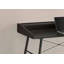 Bureau d'ordinateur, bureau personnel, ordinateur portable, tablettes de rangement, L 48 po, métal stratifié, contemporain, moderne