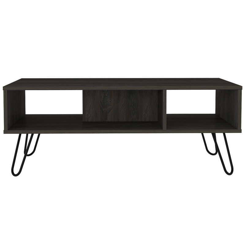 Table basse Vassel, H 17,7 po x l 39,8 po x P 17,7 po, Brun