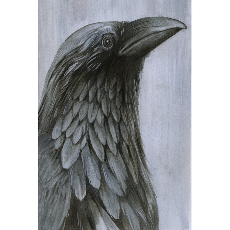Consider The Raven I by Grace Popp - Wrapped Canvas Print, 30 cm H x 20 cm W