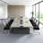 110.24" Rectangle Conference Table, Large Office Meeting Desk, Multi-Person Business Discussion Table