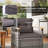 Gray Pe Patio Bistro With Cushions For Backyard Pleasure Outdoor Furniture Garden Delight