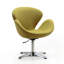 Chaise ballon rembourrée en métal Raspberry Modern-1094482887