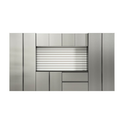 Series Garage Cabinet. 128In. W X 72In. H 20In. D. Wall Mounted With Soft Closing, Extra Deep Storage, Water & Heat Resistance, Stain Scratch Resistance Cabinet - 128In.W 72In.H 20In.D, Mounted,