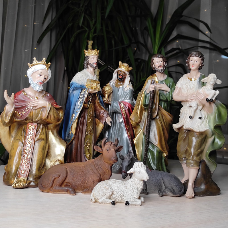 Ensemble de crèche de Noël, H 12 po x l 24 po x P 12 po