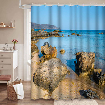 Plage, plage de sable rose, île, magnifique, beau, beauté, sur la côte bleue, célèbre avec 12 crochets