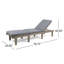 Chaise longue en bois avec coussin