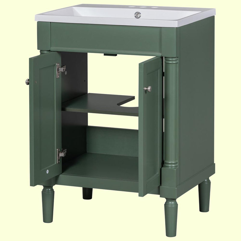 Rangement pour salle de bain Montrez, Vert