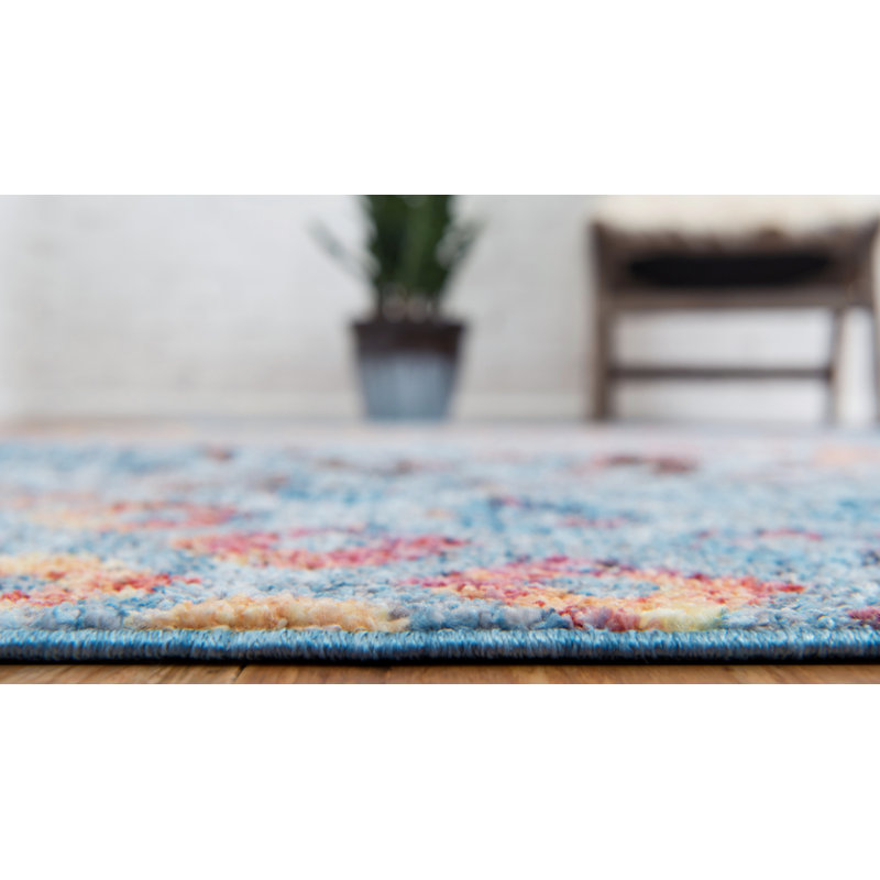 Virgilina Geometric Indoor Rug, Round 6'1"