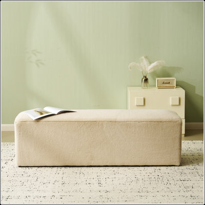 Repose-pieds moelleux et confortable Almond
