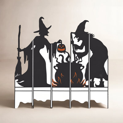 Halloween Witches Cauldron Garden Stake
