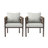 Wesson Modern Patio Lounge Chairs With Woven Rope & Cushions