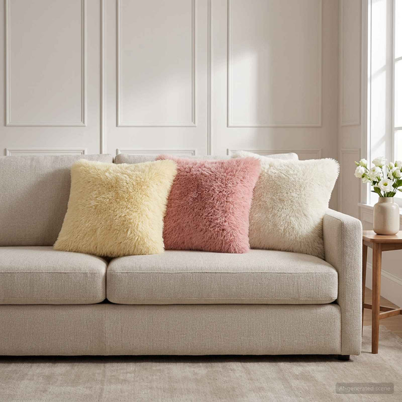 White Cushion, Square 35cm, White