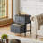 Nightstand with 2 Spacious Drawers For Bedroom, Bedside Table with Metal Frame, End Table with Storage Bins, Small Dresser For Closet, Entryway, College Dorm -1850629510-1864455694
