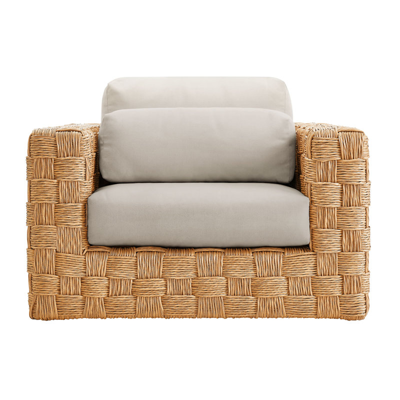 Fauteuil d'extérieur en rotin Thames