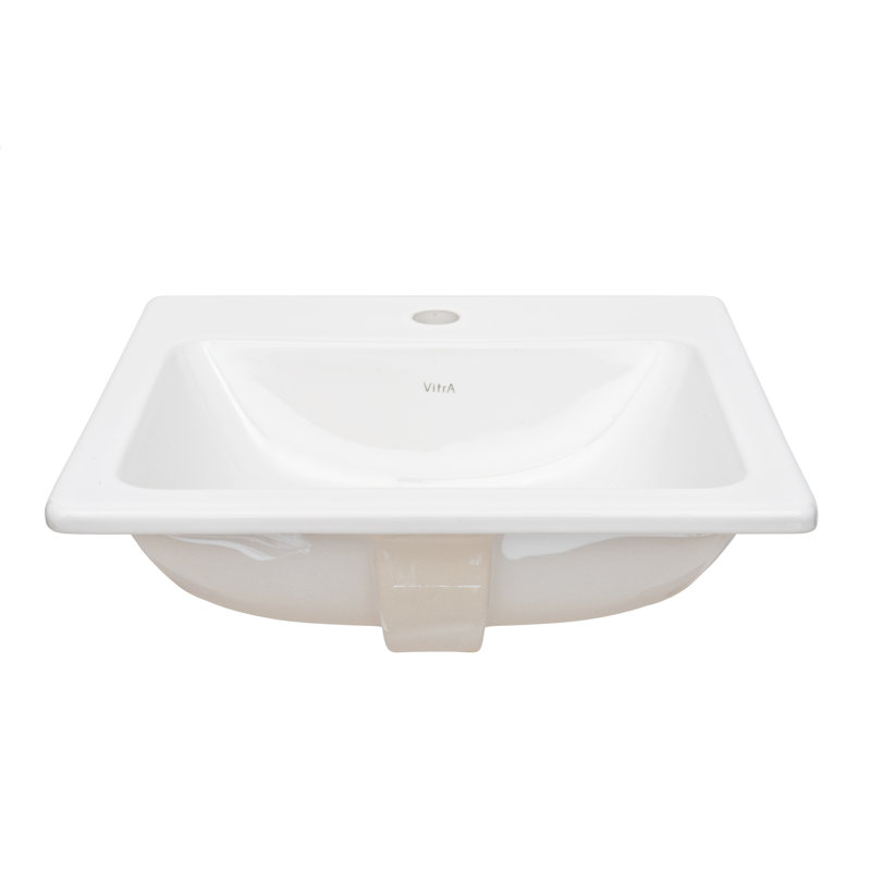 Cheviot Products 17.75 " Vitreous China Rectangular Bathroom Sink and Overflow Hole