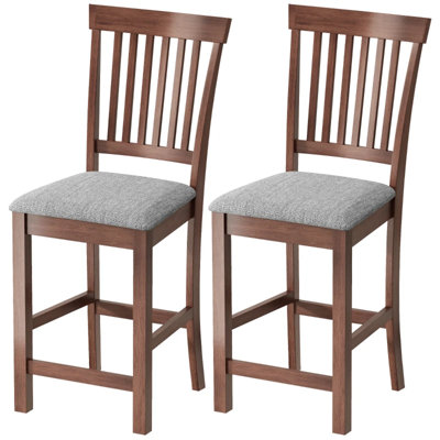 High Back Kitchen Chairs, Counter Height Bar Stools, Set Of 2 For Dining Room Chairs