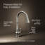 Artifacts® Touchless and Voice-Activated Pull Down Kitchen Sink Faucet with Three-Function Sprayhead-1044195064