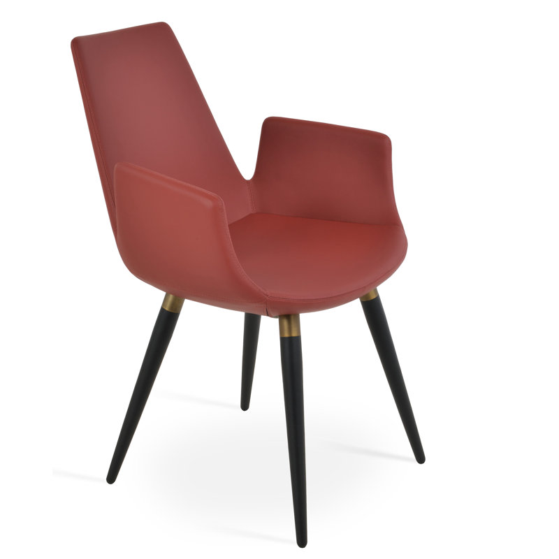 Chaise Eiffel, Rouge riche, Noir