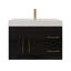 Ensemble de meuble-lavabo simple mural 35,4 "-70381364