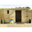 Kristen 10 ft. W x 7 ft. D Solid Wood Garden Shed-423886699