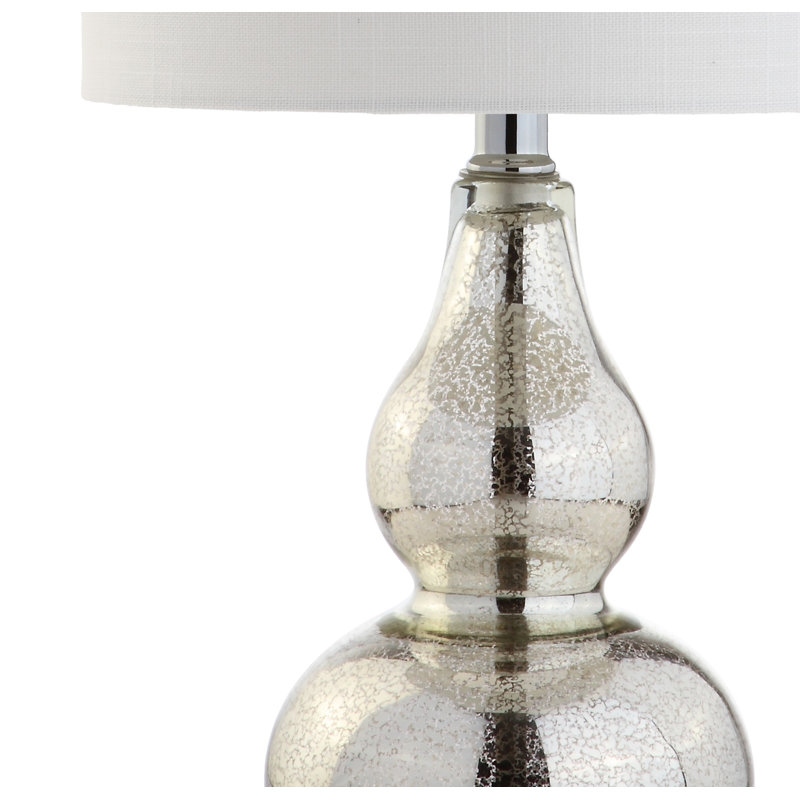 Lampe de table 20,5 "Galliano, Mercure argent