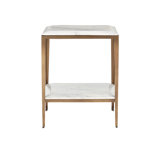 Oblique Marble End Table