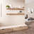 Miami 48" W x 8" D Floating Shelves Set with Invisible Wall Mount Brackets-342115966