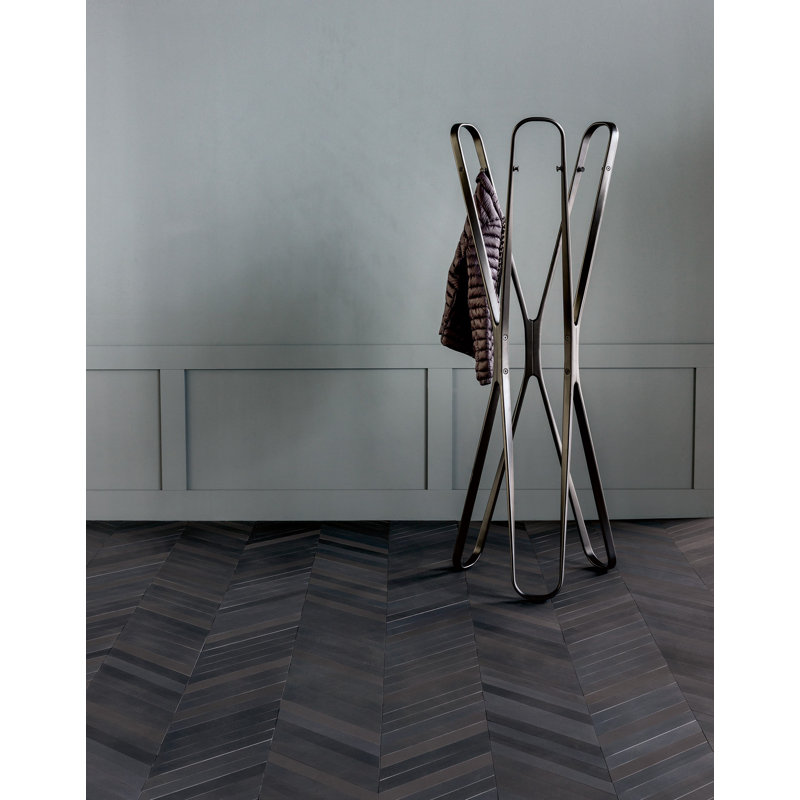 Mews Chevron Soot 2X16