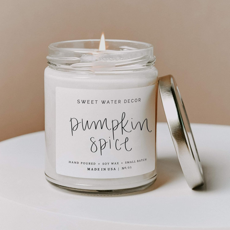 Pumpkin Spice Scented Jar Candle