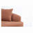 Chenille Fabric Curved Loveseat Sofa,No-Assembly Require